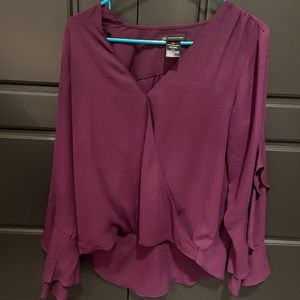 Purple dress shirt/blouse - small